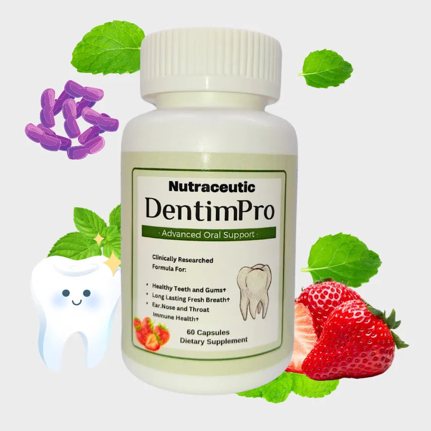 Oral Support Healthy Teeth and Gums, Long Lasting Fresh Breath. Ear, Nose and Throat Immune Health Dietary Supplements - 60 Capsules.                                                      ( Free Shipping )