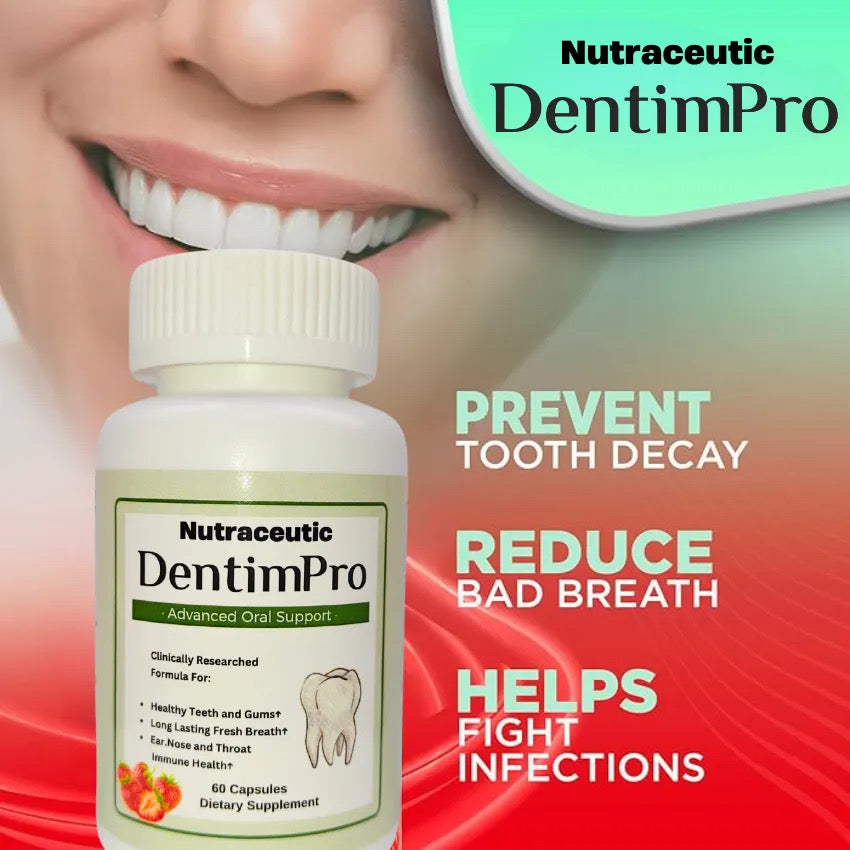 Oral Support Healthy Teeth and Gums, Long Lasting Fresh Breath. Ear, Nose and Throat Immune Health Dietary Supplements - 60 Capsules.                                                      ( Free Shipping )